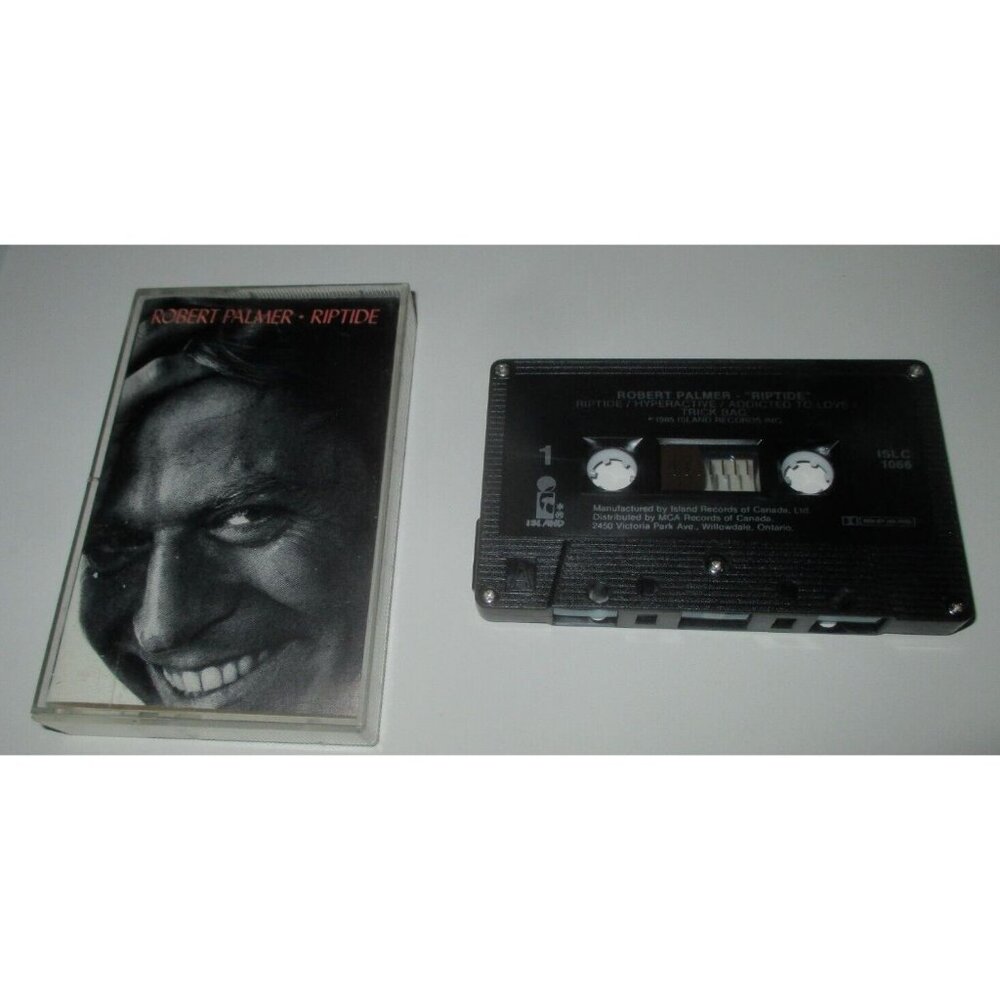 Robert Palmer - Riptide on cassette (Island Records / MCA Records, 1985)